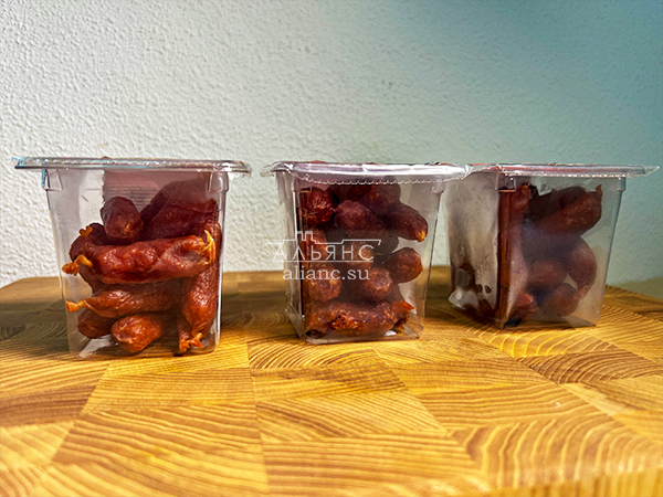 Колбаски МИНИ со вкусом аджики с/к (100 гр) в Тучково