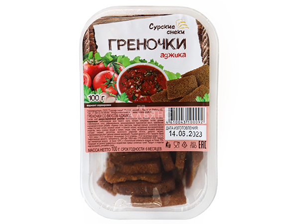 Сурские гренки с Аджикой (100 гр) в Тучково