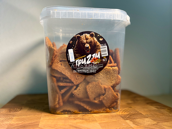 Ведро Ржаные гренки со вкусом Крылышки Барбекю (1 кг) в Тучково