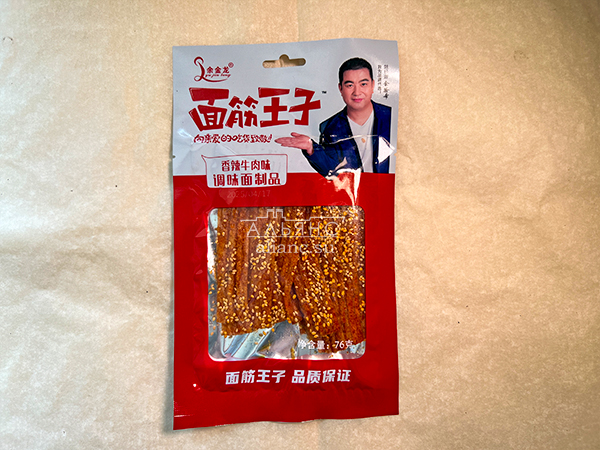 Мучные полоски КРАСНЫЕ со вкусом пряной говядины 76 гр в Тучково