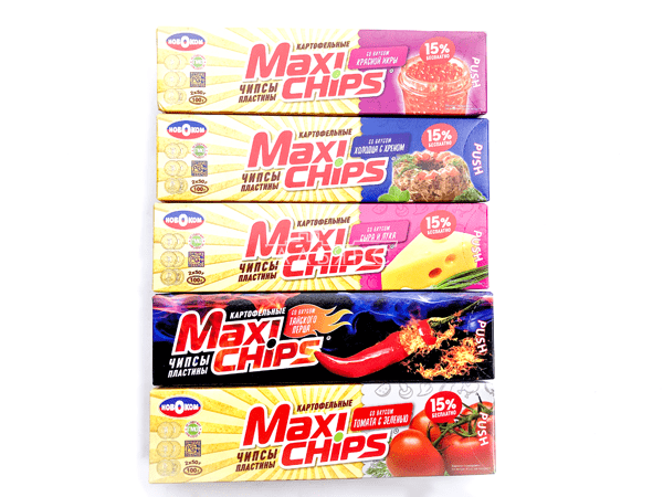 Чипсы "Maxi chips" ассорти 100 гр. в Тучково