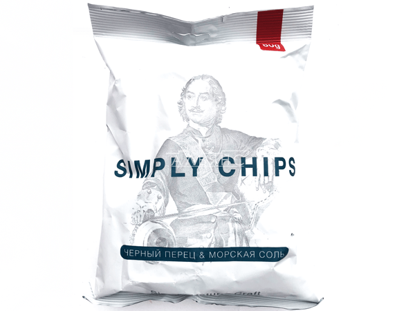 Картофельные чипсы "Simple chips" Морская соль и черный перец 80 гр. в Тучково